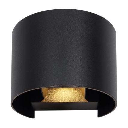 Globo - LED spoljašnje zidno svetlo 2xLED/3W/230V IP44 crno