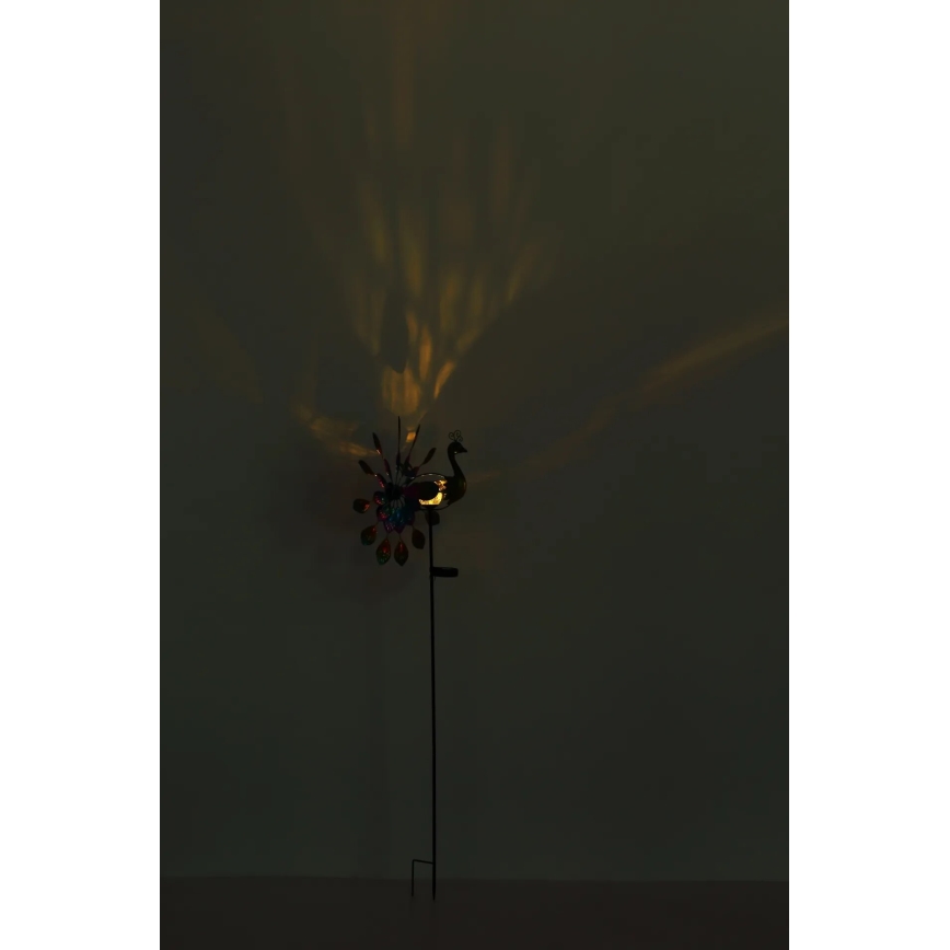 Globo - LED solarna dekoracija LED/0,06W/3V IP44 300 mAh paun