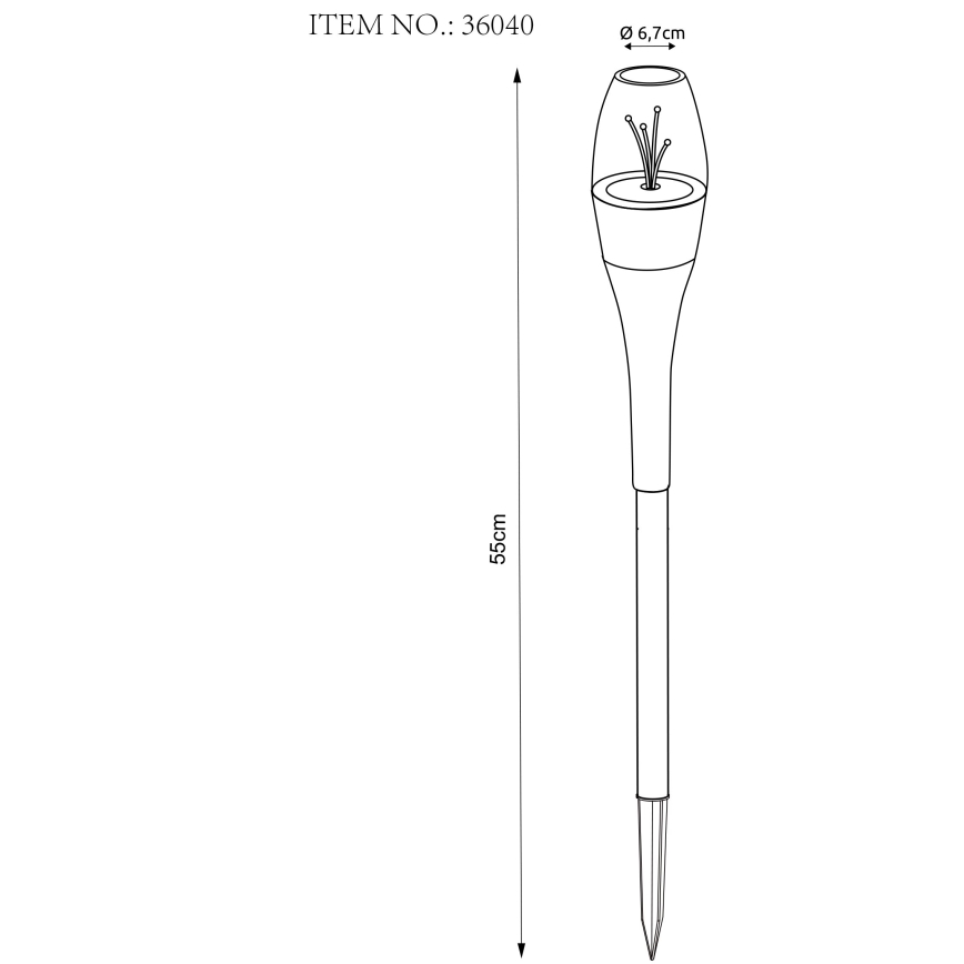 Globo - LED RGB solarna svetiljka 2xLED/0,06W/3V IP44 400 mAh