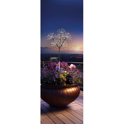 Globo - LED solarna svetiljka 3xLED/3V IP44 600 mAh sa efektom vatrometa
