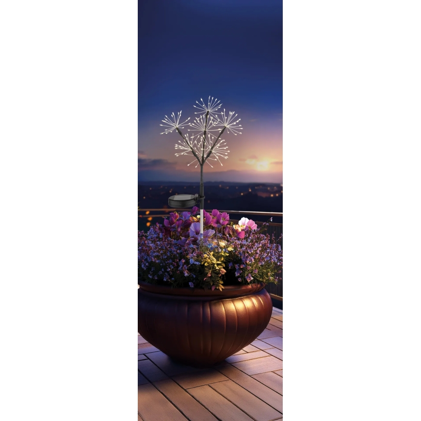 Globo - LED solarna svetiljka 3xLED/3V IP44 600 mAh sa efektom vatrometa