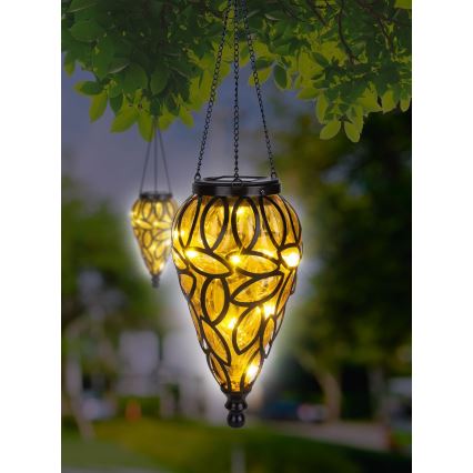 Globo - LED solarna svetiljka LED/0,9W/3,2V IP44 žuta