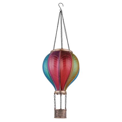 Globo - Zavesna solarna dekoracija 20xLED/0,5W/3V IP44 leteći balon