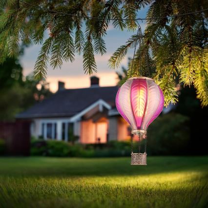 Globo - LED viseća solarna dekoracija 20xLED/0,5W/3V IP44 lebdeći balon