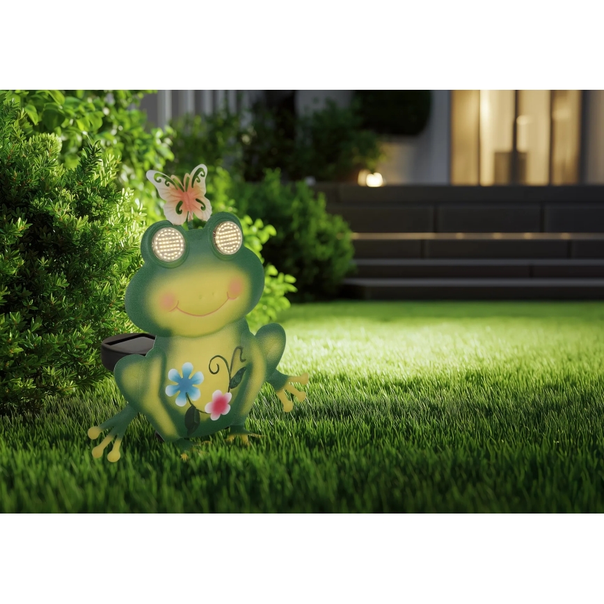 Globo - LED solarna svetiljka 104xLED/3V IP44 300 mAh žaba