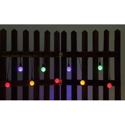 Globo - LED RGB solarna girlanda 20xLED/0,06W/3V 770 cm IP44