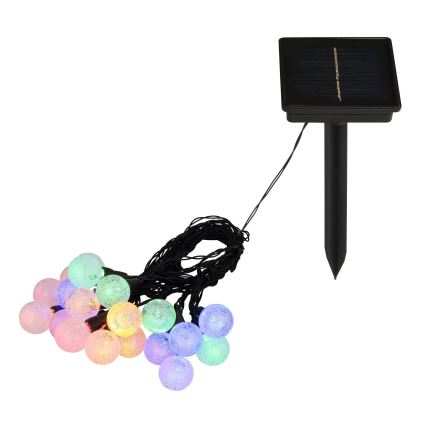 Globo - LED RGB solarna girlanda 20xLED/0,06W/3V 770 cm IP44