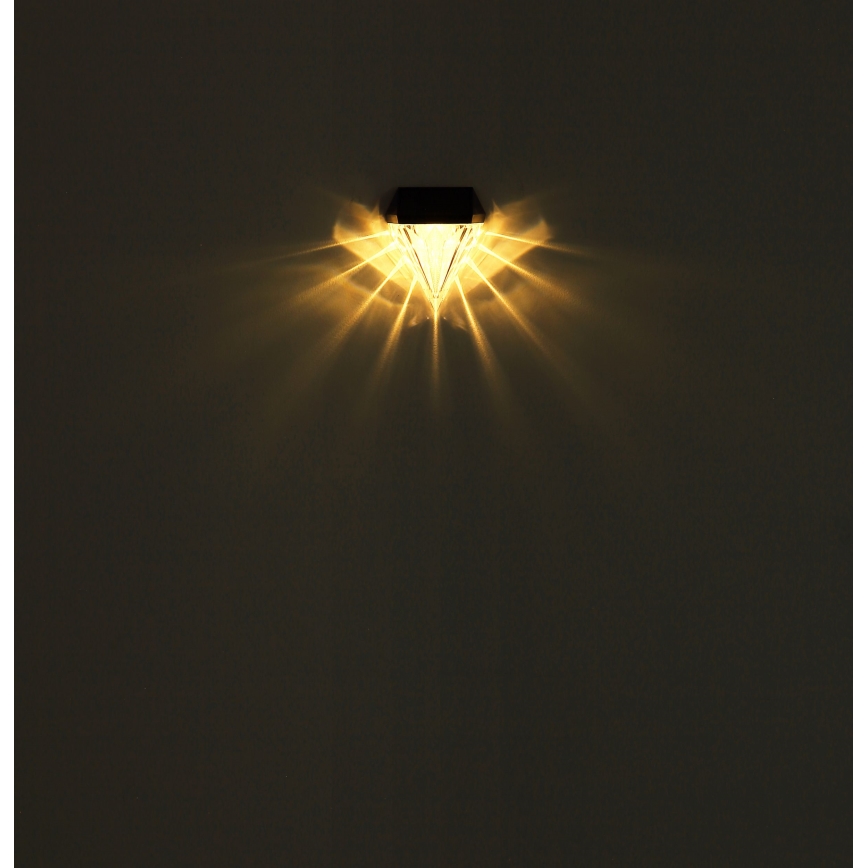 Globo - KOMPLET 2x LED solarno zidno svetlo LED/0,5W/3V IP44 600 mAh