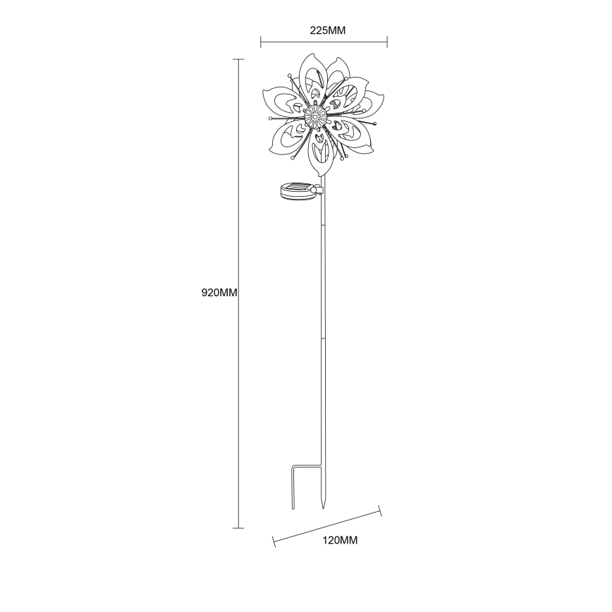 Globo - LED solarna dekoracija LED/0,06W/3,2V IP44 300 mAh