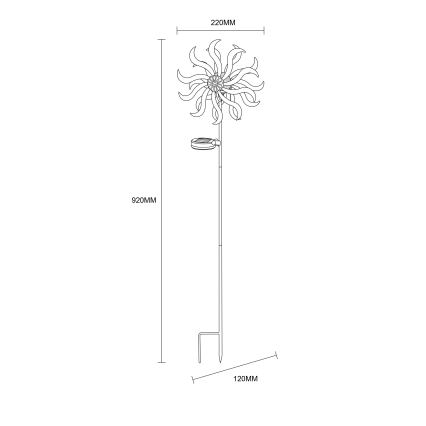 Globo - LED solarna dekoracija LED/0,06W/3,2V IP44 300 mAh