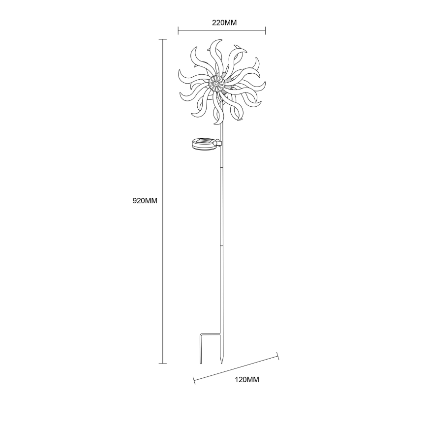 Globo - LED solarna dekoracija LED/0,06W/3,2V IP44 300 mAh