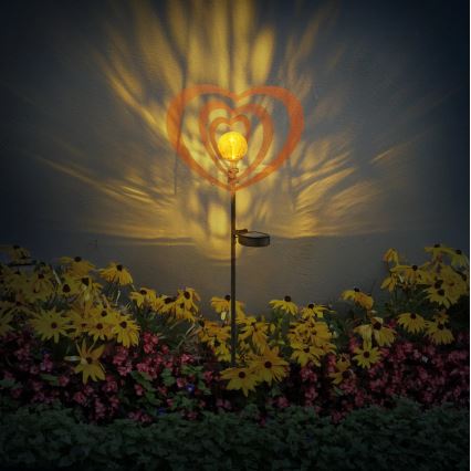 Globo - LED solarno svetlo LED/3V IP44 300 mAh rđavo srce