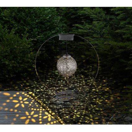 Globo - LED solarno svetlo LED/0,06W/1,2V srebrno IP44