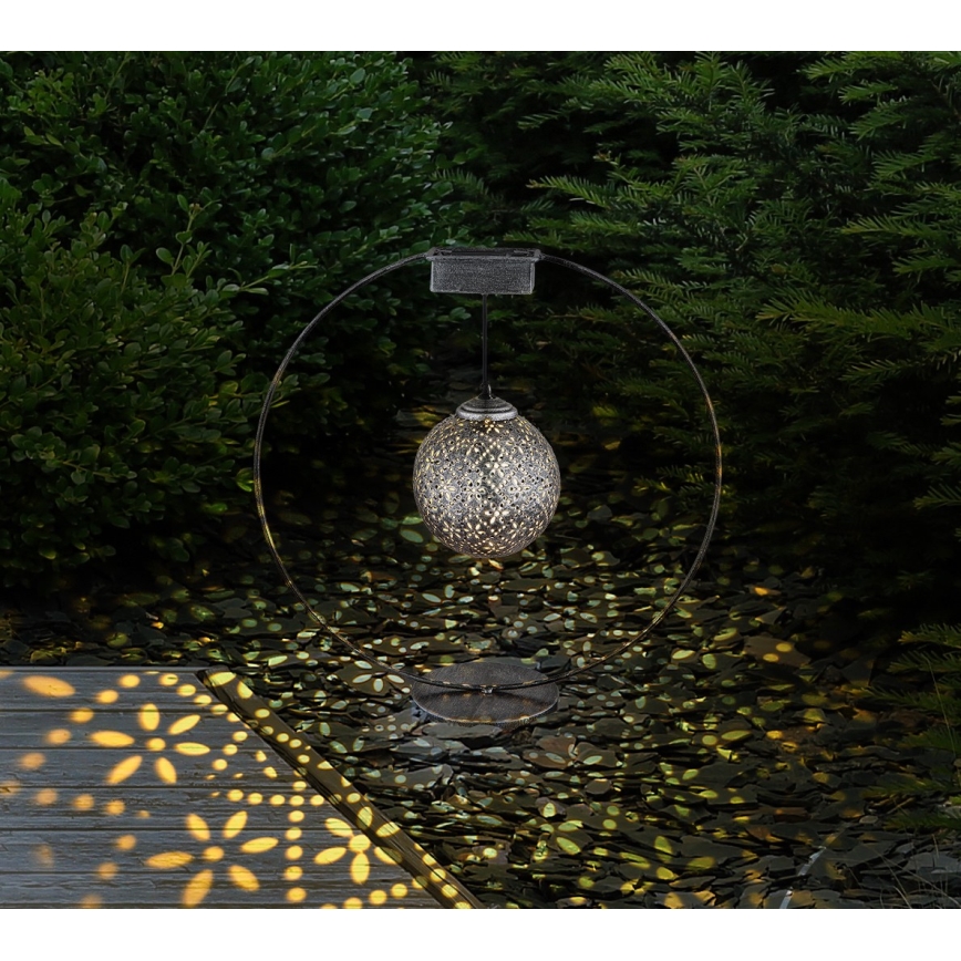 Globo - LED solarno svetlo LED/0,06W/1,2V srebrno IP44