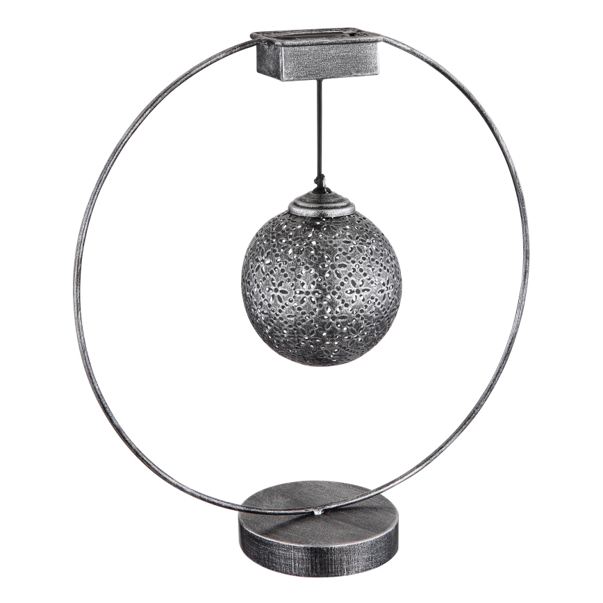 Globo - LED solarno svetlo LED/0,06W/1,2V srebrno IP44