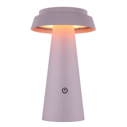 Globo - LED prigušiva solarna dodirna lampa LED/4W/3,7W IP54 ružičasta