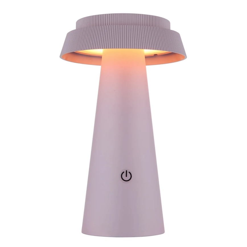 Globo - LED prigušiva solarna dodirna lampa LED/4W/3,7W IP54 ružičasta