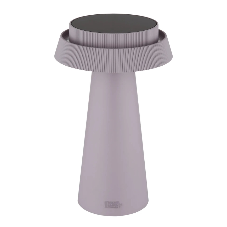 Globo - LED prigušiva solarna dodirna lampa LED/4W/3,7W IP54 ružičasta