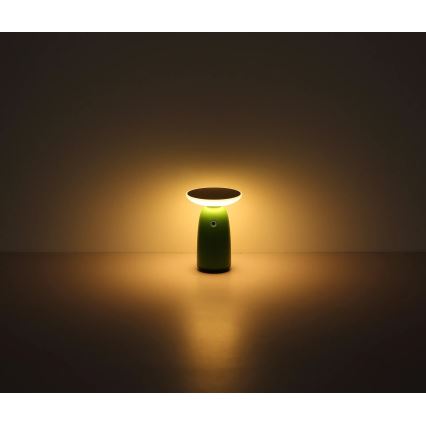 Globo - LED prigušiva solarna dodirna lampa LED/10W/3,7V IP54 3600 mAh zelena