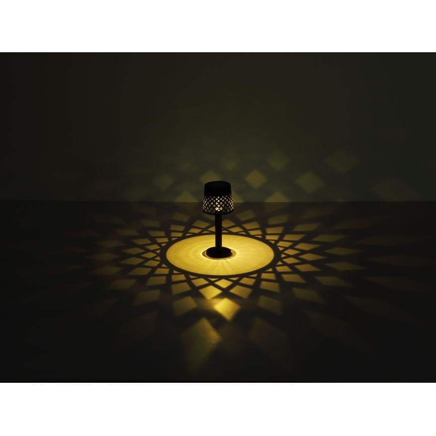 Globo - LED solarna svetiljka LED/0,06W/3,2V 3000K IP44 crna 200 mAh