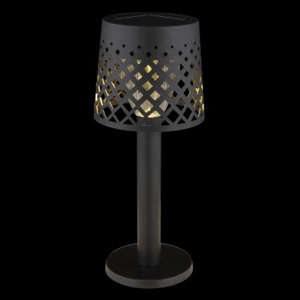 Globo - LED solarna svetiljka LED/0,06W/3,2V 3000K IP44 crna 200 mAh