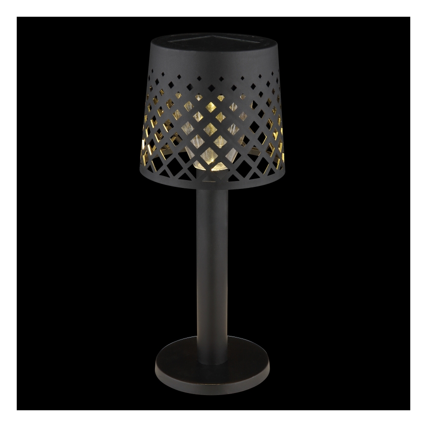 Globo - LED solarna svetiljka LED/0,06W/3,2V 3000K IP44 crna 200 mAh