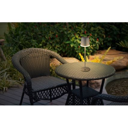 Globo - LED Solarno svetlo LED/0,6W/3V 3000K IP44 1200 mAh antracit