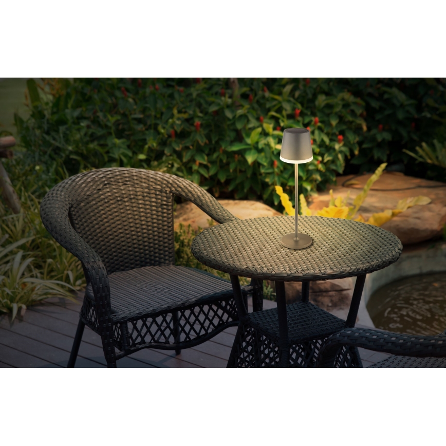 Globo - LED Solarno svetlo LED/0,6W/3V 3000K IP44 1200 mAh antracit