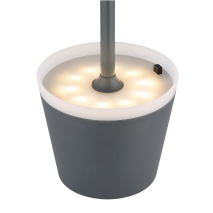Globo - LED Solarno svetlo LED/0,6W/3V 3000K IP44 1200 mAh antracit