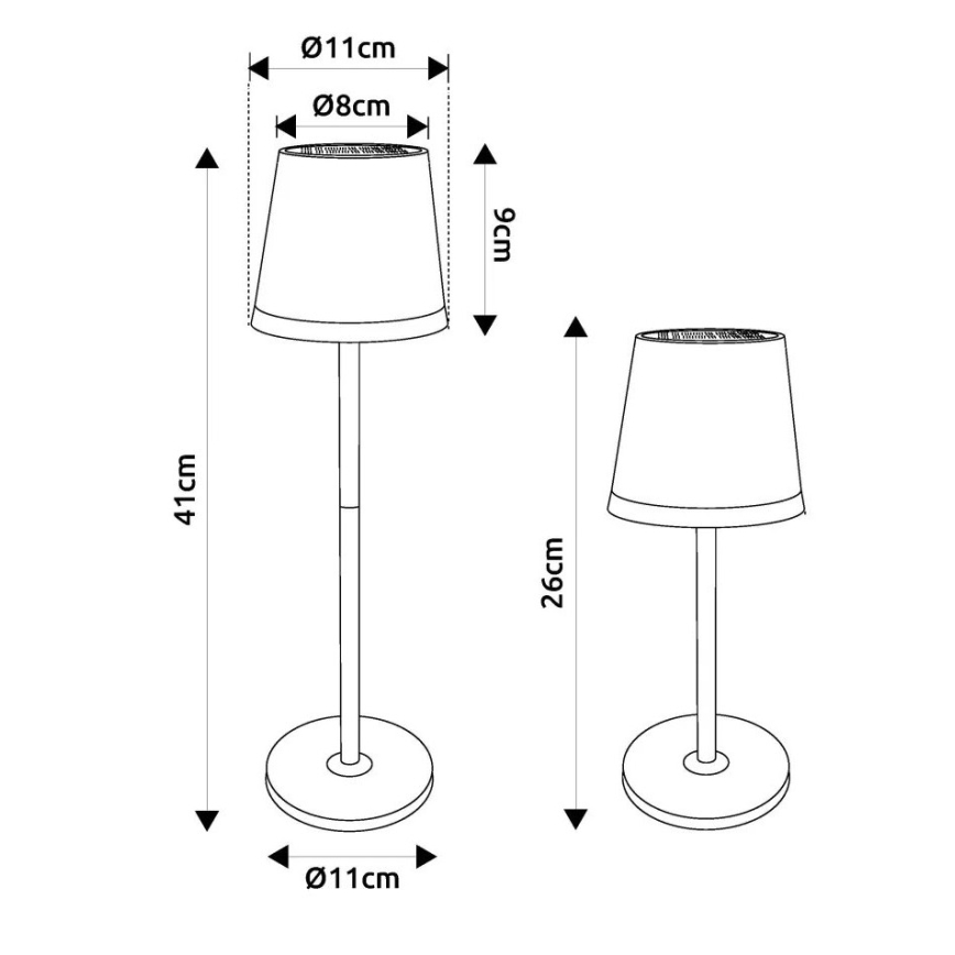 Globo - LED solarno svetlo LED/0,06W/3V 3000K IP44 1200 mAh zeleno