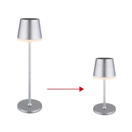 Globo - LED solarno svetlo LED/0,6W/3V 3000K IP44 1200 mAh mat hrom