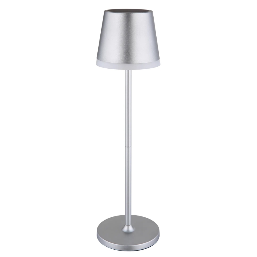 Globo - LED solarno svetlo LED/0,6W/3V 3000K IP44 1200 mAh mat hrom