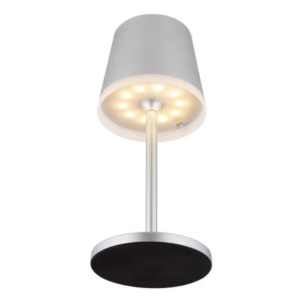 Globo - LED solarno svetlo LED/0,6W/3V 3000K IP44 1200 mAh mat hrom