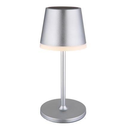 Globo - LED solarno svetlo LED/0,6W/3V 3000K IP44 1200 mAh mat hrom