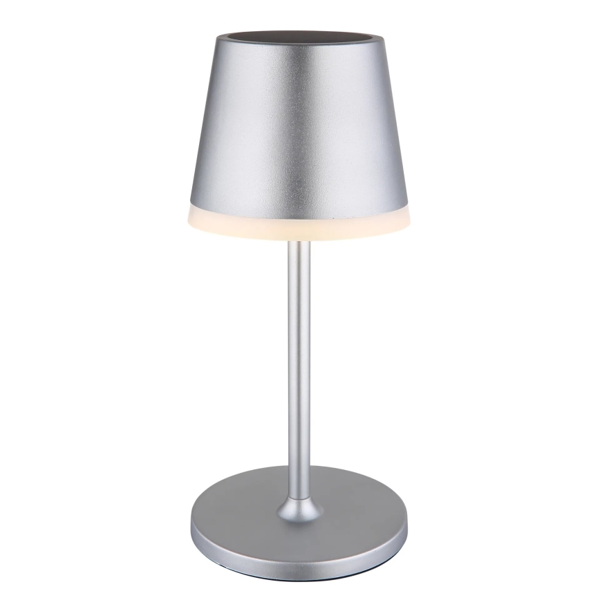 Globo - LED solarno svetlo LED/0,6W/3V 3000K IP44 1200 mAh mat hrom