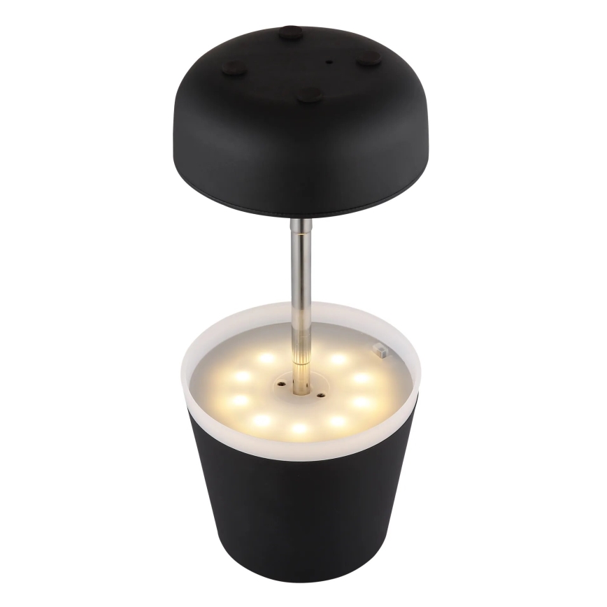 Globo - LED solarna lampa 10xLED/0,06W/3V IP44 800 mAh crna