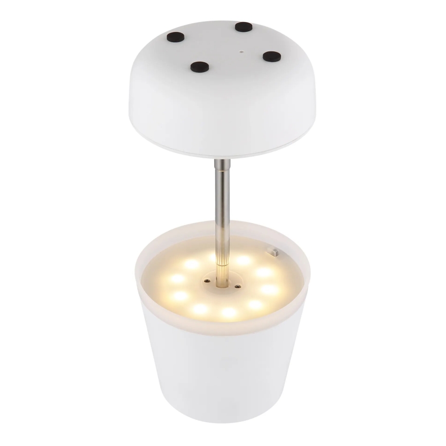 Globo - LED Solarna lampa 10xLED/0,06W/3V IP44 800 mAh bela