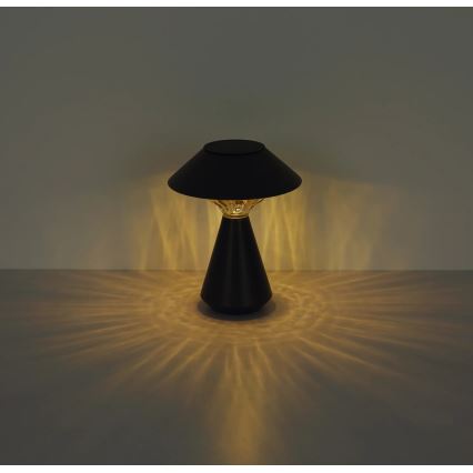 Globo - LED solarna lampa 10xLED/0,06W/1,2V IP44 600 mAh crna