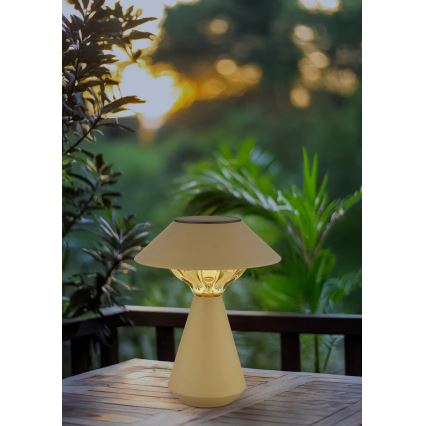 Globo - LED solarna lampa 10xLED/0,06W/1,2V IP44 600 mAh braon