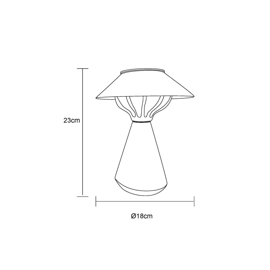 Globo - LED solarna lampa 10xLED/0,06W/1,2V IP44 600 mAh braon