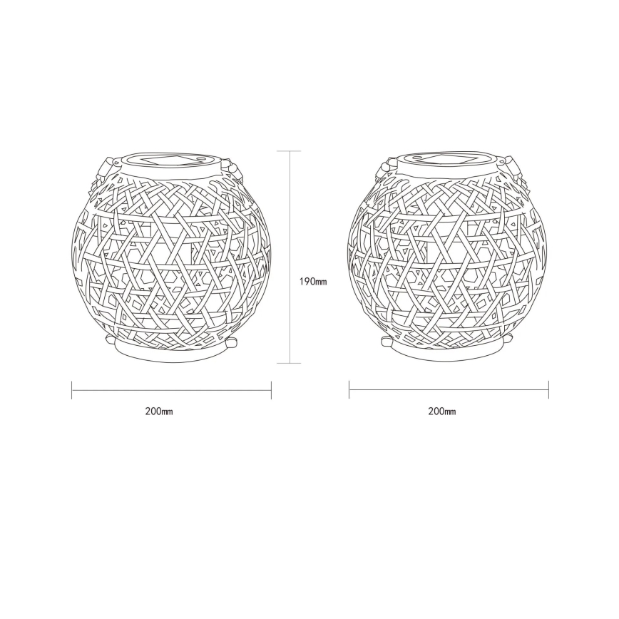 Globo - solarna LED svetiljka LED/0,02W/3V IP44 300 mAh