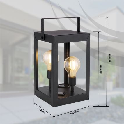 Globo - LED solarna lampa 2xLED/0,06W/3V IP44