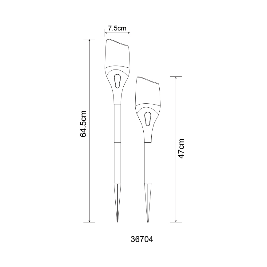 Globo - LED solarno svetlo LED/2,4W/3V 1600K IP44 800 mAh