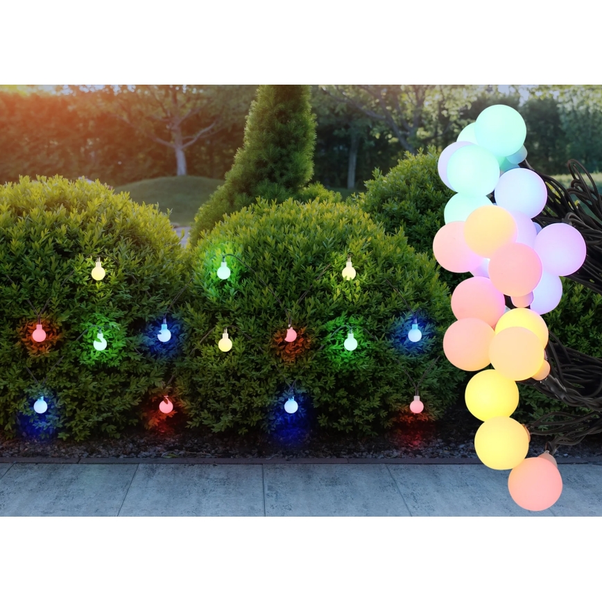 Globo - LED solarni lanac 20xLED/1,2V IP44 300 mAh 5,8 m