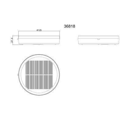 Globo - Prenosiva solarna LED lampa LED/3W/3,7V IP54 2200 mAh