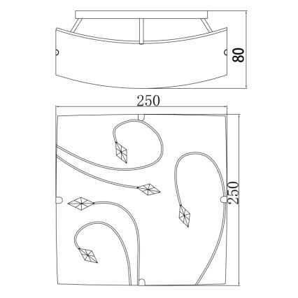 Globo - Plafonsko svetlo 1xE27/60W/230V