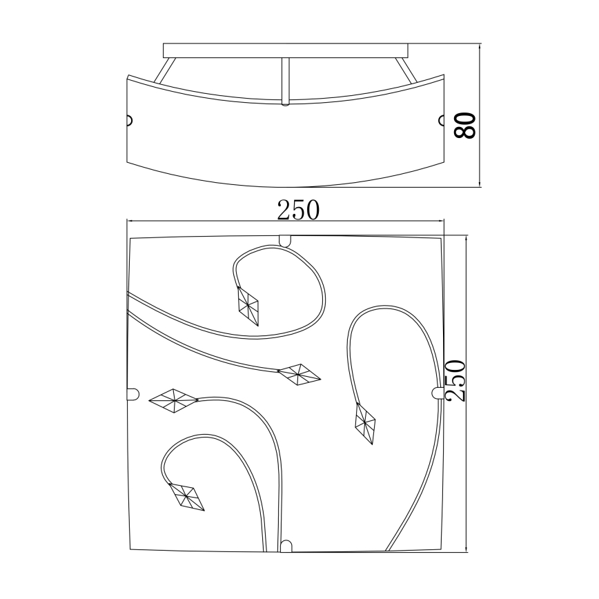 Globo - Plafonsko svetlo 1xE27/60W/230V