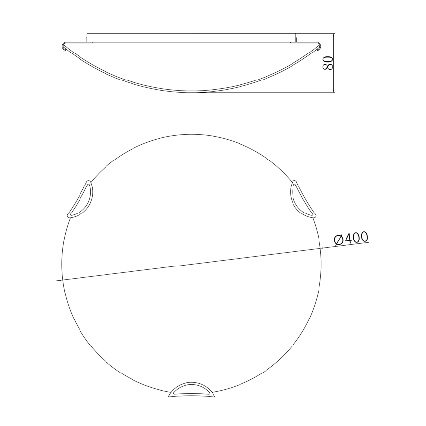Globo - Plafonsko svetlo 3xE27/60W/230V