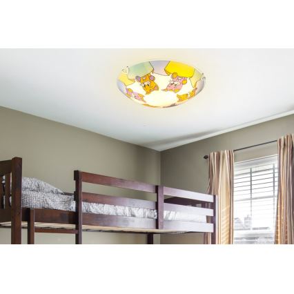 Globo - Dečije plafonsko svetlo 2xE27ILLU/60W/230V