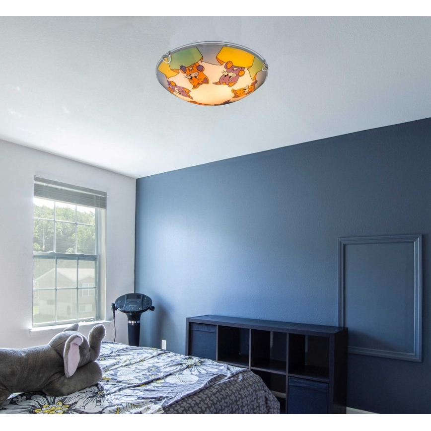 Globo - Dečije plafonsko svetlo 2xE27ILLU/60W/230V